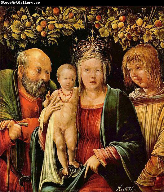 Albrecht Altdorfer Heilige Familie mit einem Engel